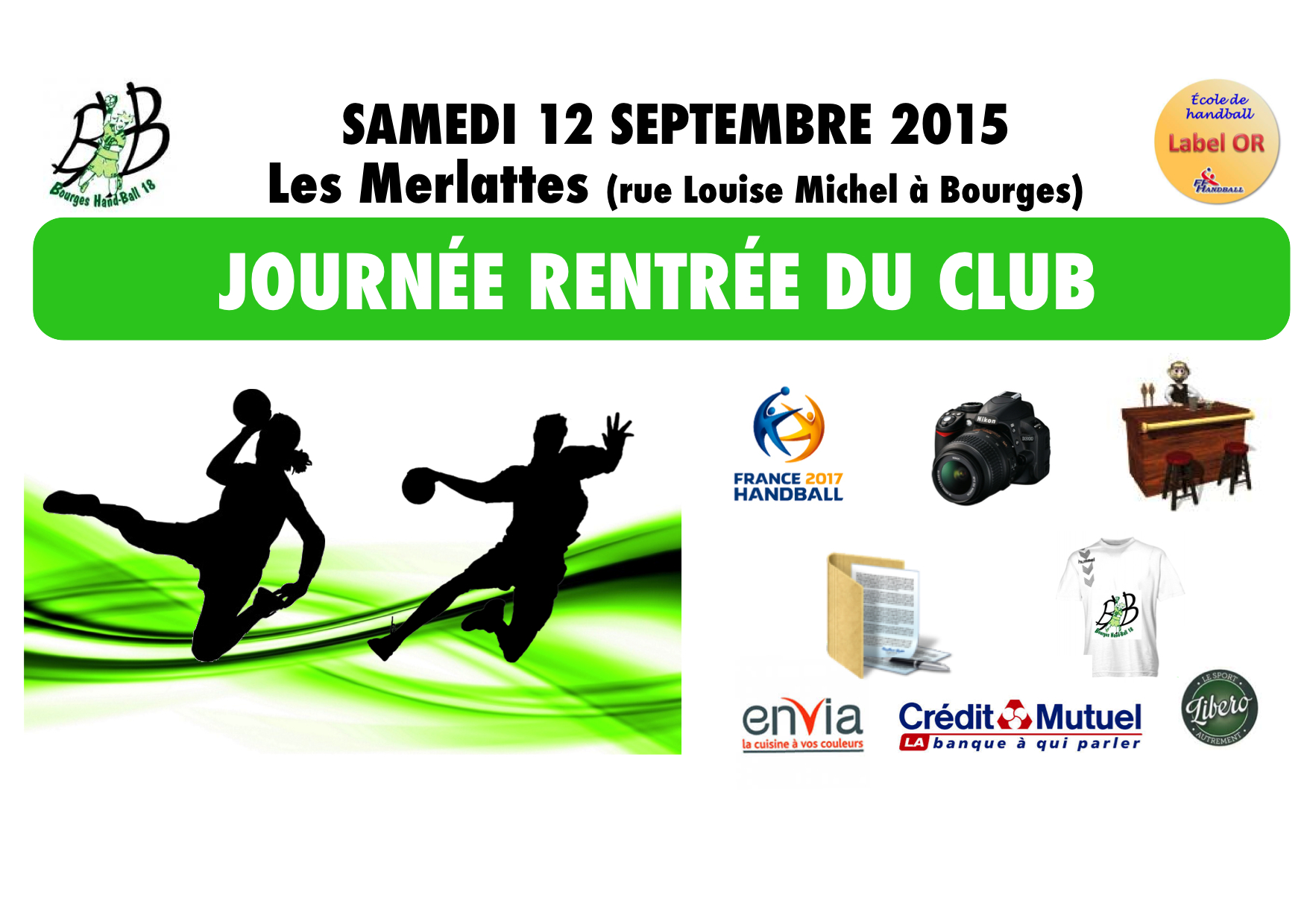 Samedi 12 septembre 2015 : journée ‘Rentrée du club’ aux Merlattes