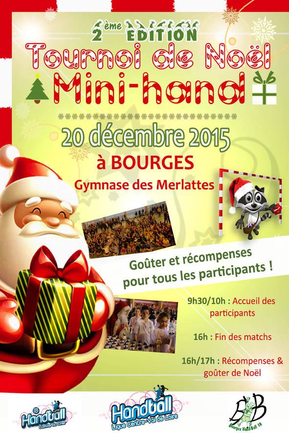 Tournoi de Noël pour le Mini-hand le 20 décembre 2015