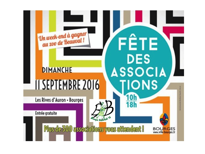 Le BHB18 à la fête des associations de Bourges ce dimanche 11 Septembre