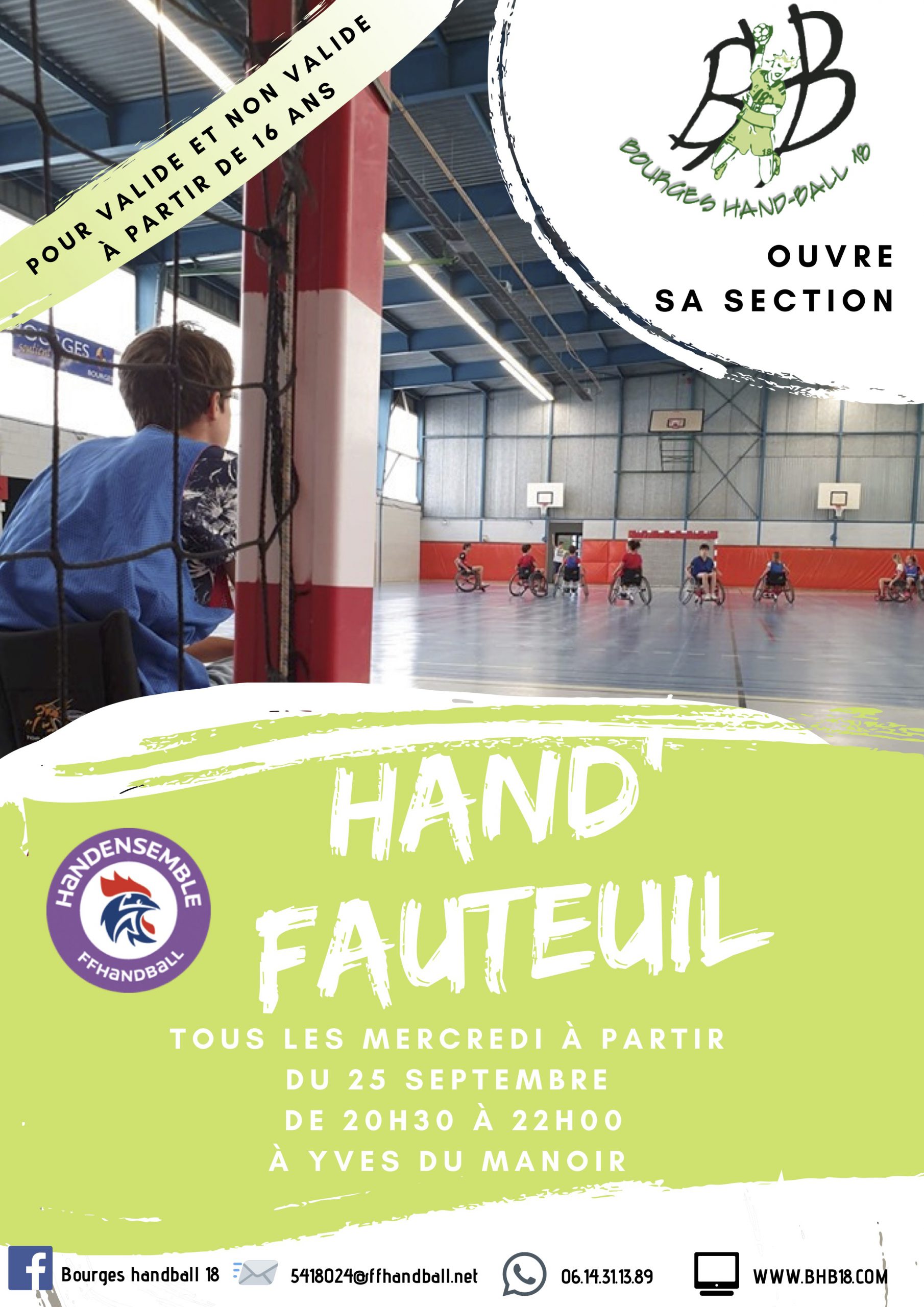 Le BHB 18 ouvre sa section hand’fauteuil